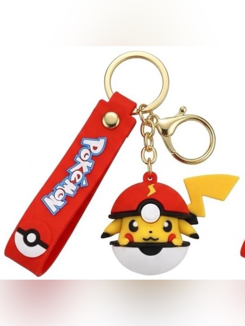 Pokemon Pikachu Silicone Keychains Bag Charm